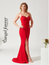 AF3318 Dress - Red (Angel Forever)